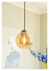 Halo Design Bubbles Pendel Ø24, Amber - Unoliving.com