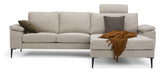 Nabbe 3-pers. Sofa m. chaiselong, højre, Sand stof - Unoliving.com