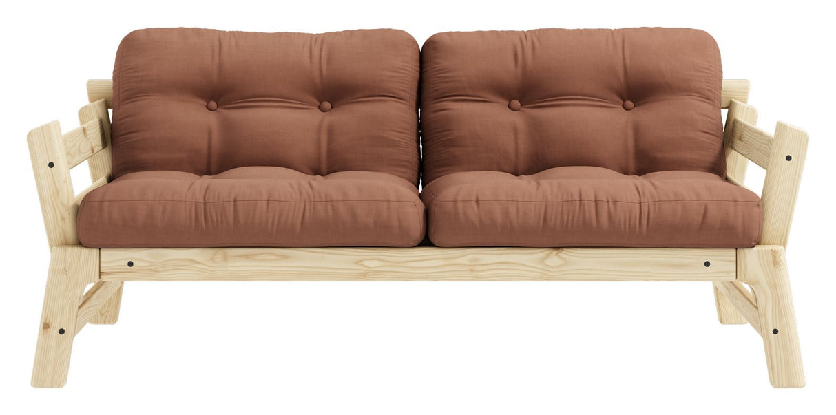 Step Sovesofa, Fyrretræ/Ler brun - Unoliving.com