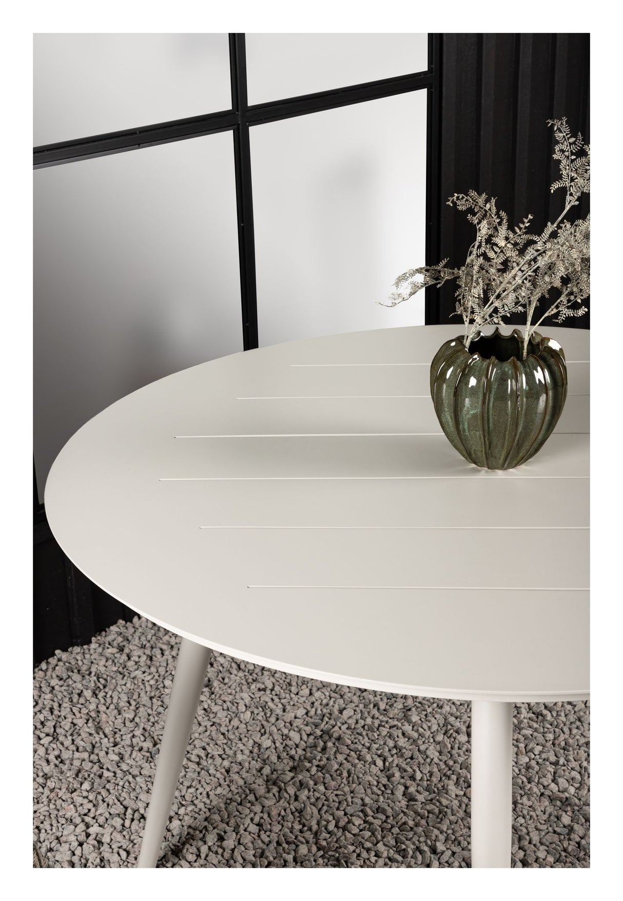 Lina Havebord Ø120 - Beige - Unoliving.com