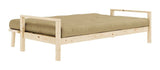 Knob Sovesofa, Lakeret fyrretræ, Wheat Beige - Unoliving.com