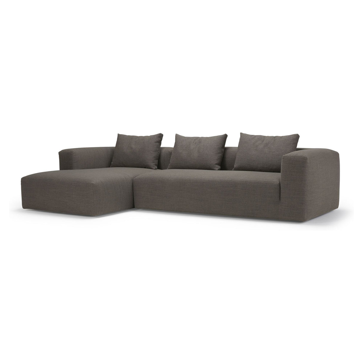 Kornum Sofa med chaiselong venstre, Taupe - Unoliving.com