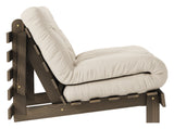 Roots 90 Sovesofa, Brun lakeret fyrretræ, Beige - Unoliving.com