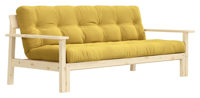 Unwind Sovesofa 190x100, Gul fløjl - Unoliving.com