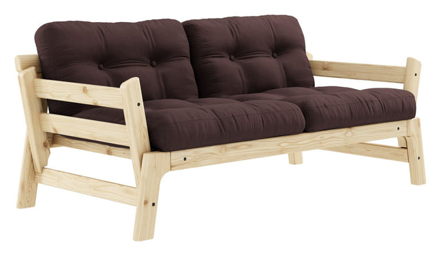 Step Sovesofa, Fyrretræ/Brun - Unoliving.com