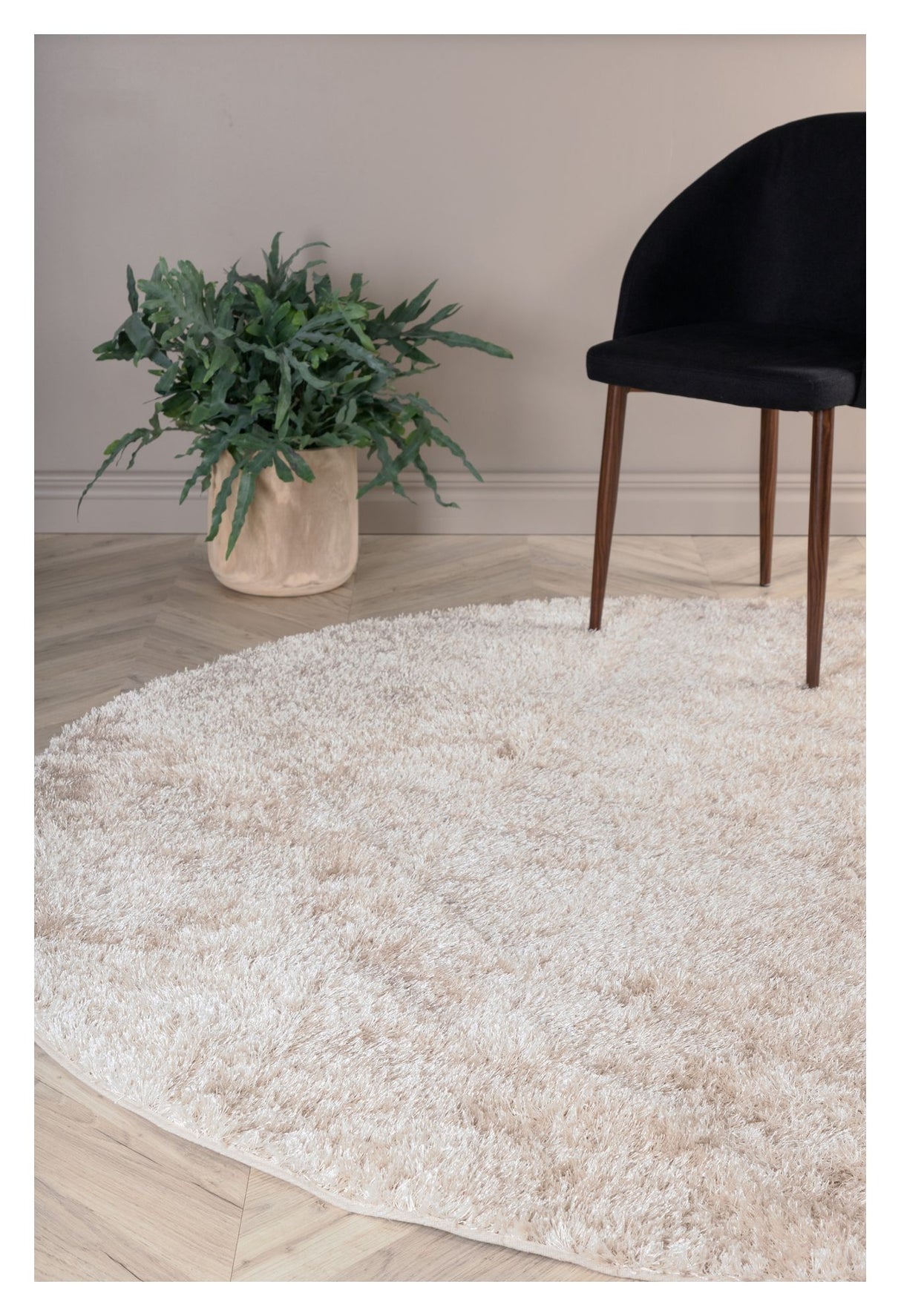 Mattis Tæppe Ø200 - Beige - Unoliving.com