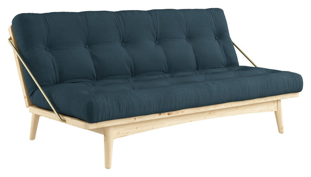 Folk Sovesofa, Fyrretræ/Petrol Blue - Unoliving.com