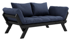 Bebop Sovesofa, Sort lakeret, Fyrretræ/Navy - Unoliving.com