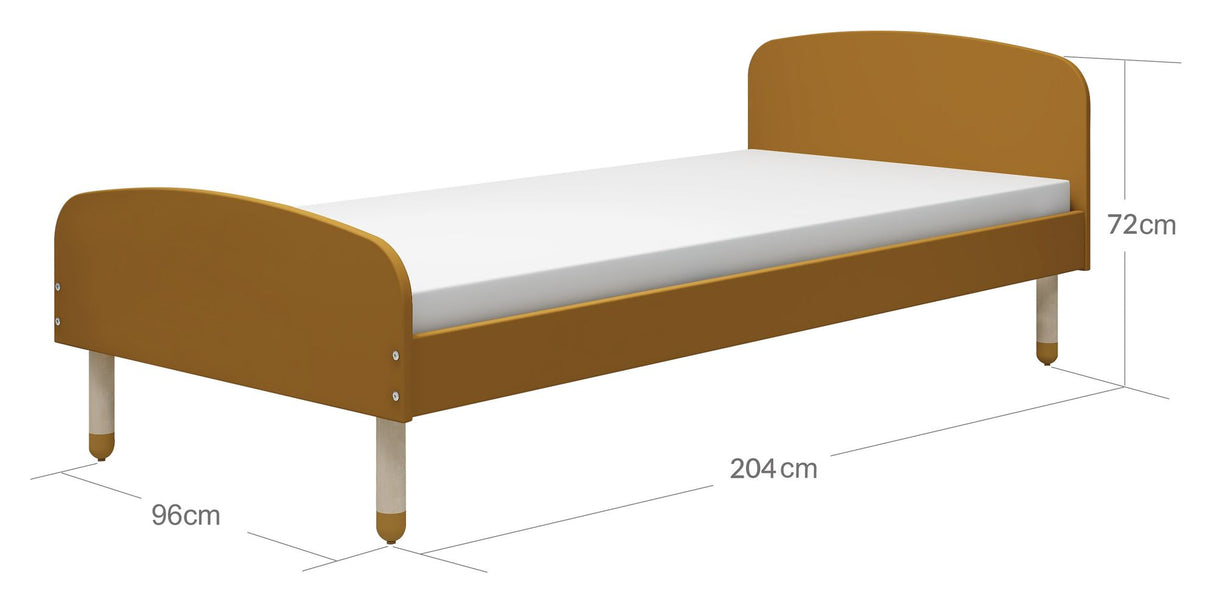 FLEXA Dots Børneseng 90x200, Gul