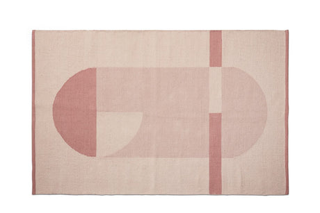 FLEXA Fladvævet tæppe 180x120cm, Rosa - Unoliving.com