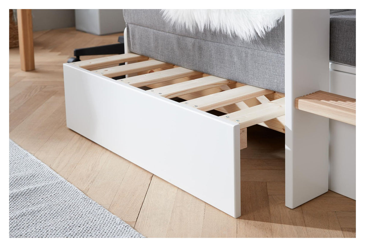 FLEXA Nor CASA Højseng hvid, m. lige stige 90x200 - Unoliving.com