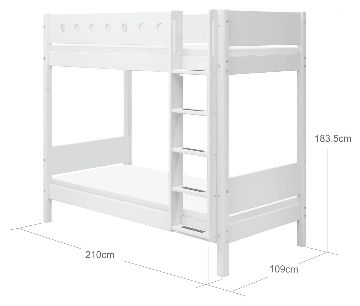 Flexa White Høj Køjeseng, 200x90