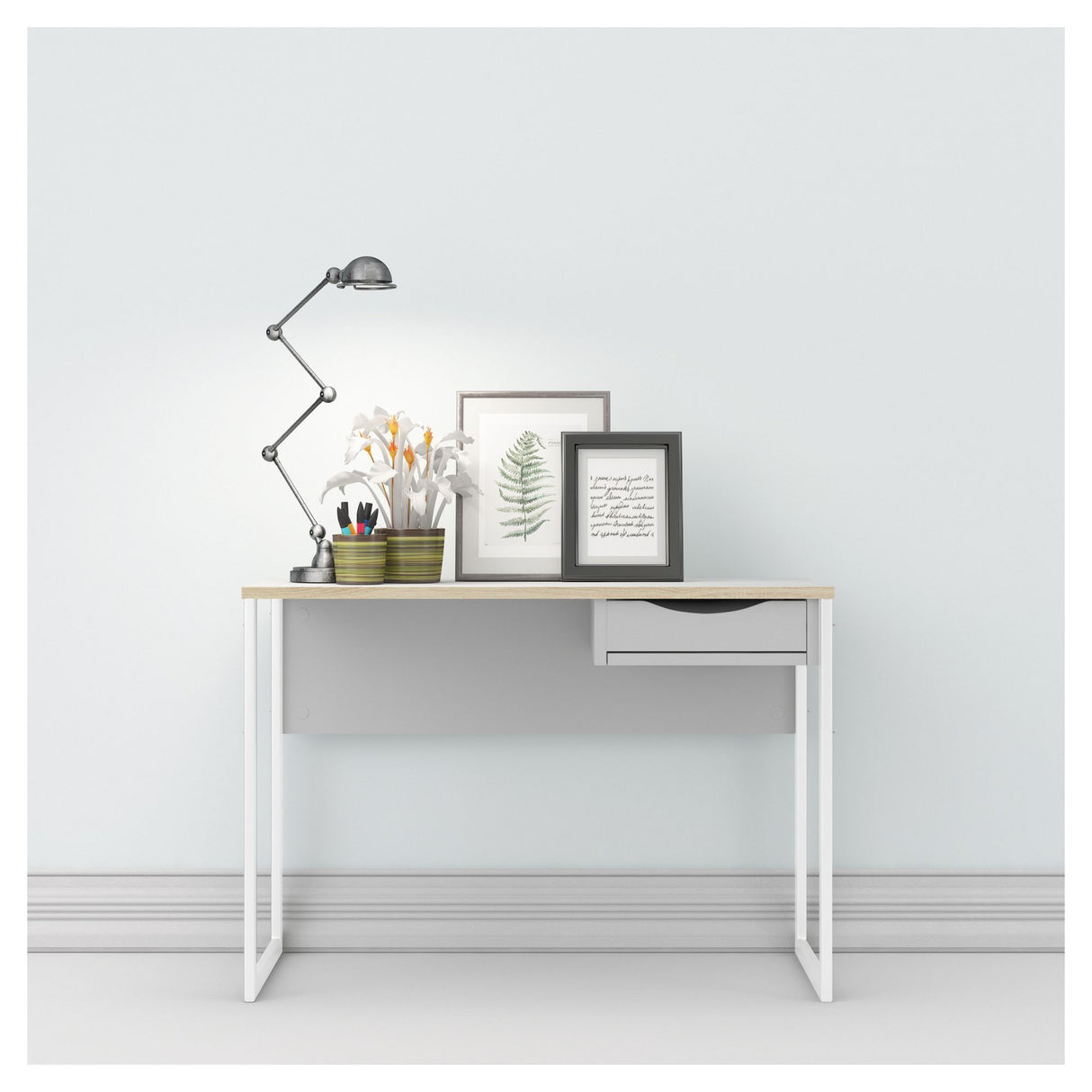 Function Plus Skrivebord - Mat Hvid, B110 - Unoliving.com