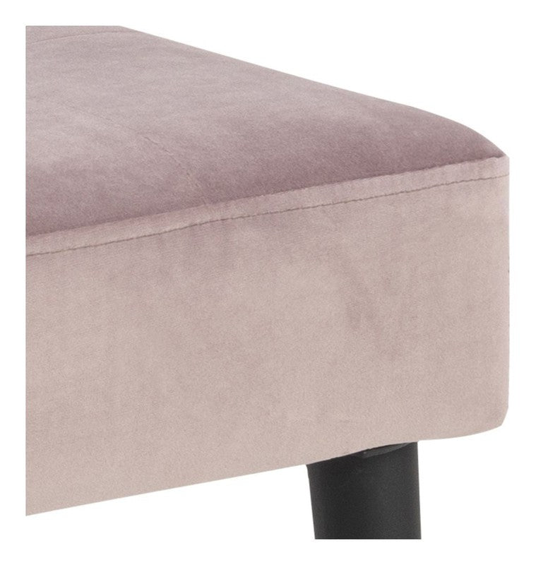 Glory Bænk, Støvet Rosa Velour - Unoliving.com