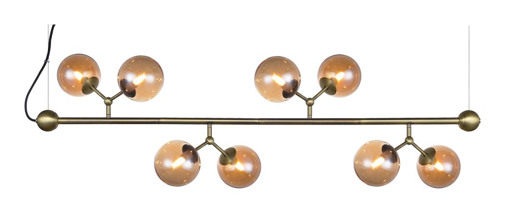 Halo Design ATOM Bordlampe Oxid med 8 glas 8XG9 - Unoliving.com