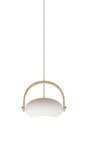 Halo Design D.C pendel Ø18, Hvid m/egetræ 250cm cable - Unoliving.com