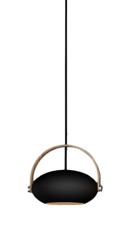 Halo Design D.C pendel Ø18, Sort m/egetræ 250cm cable - Unoliving.com