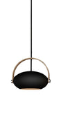 Halo Design D.C pendel Ø26, Sort m/egetræ 250cm cable - Unoliving.com