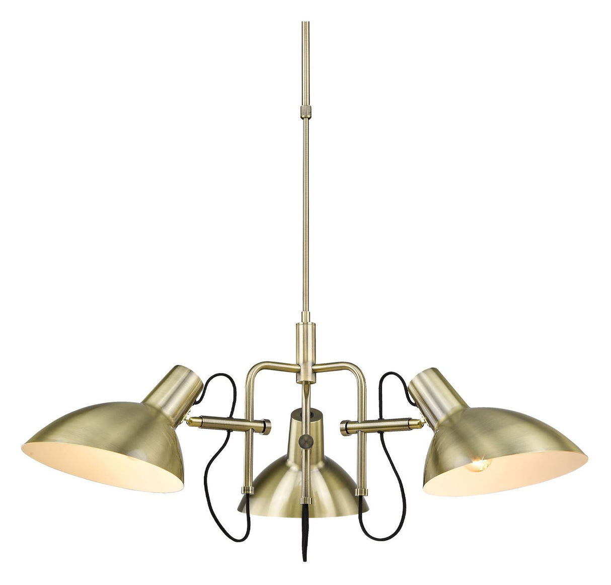 Halo Design Metropole 3 light Antique messing - Unoliving.com