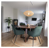 Harbo Spisebordsstol, Grøn velour - Unoliving.com