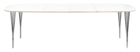 Symphony Spisebord 88 Hvidlamineret/Krom, 150x90 - Unoliving.com