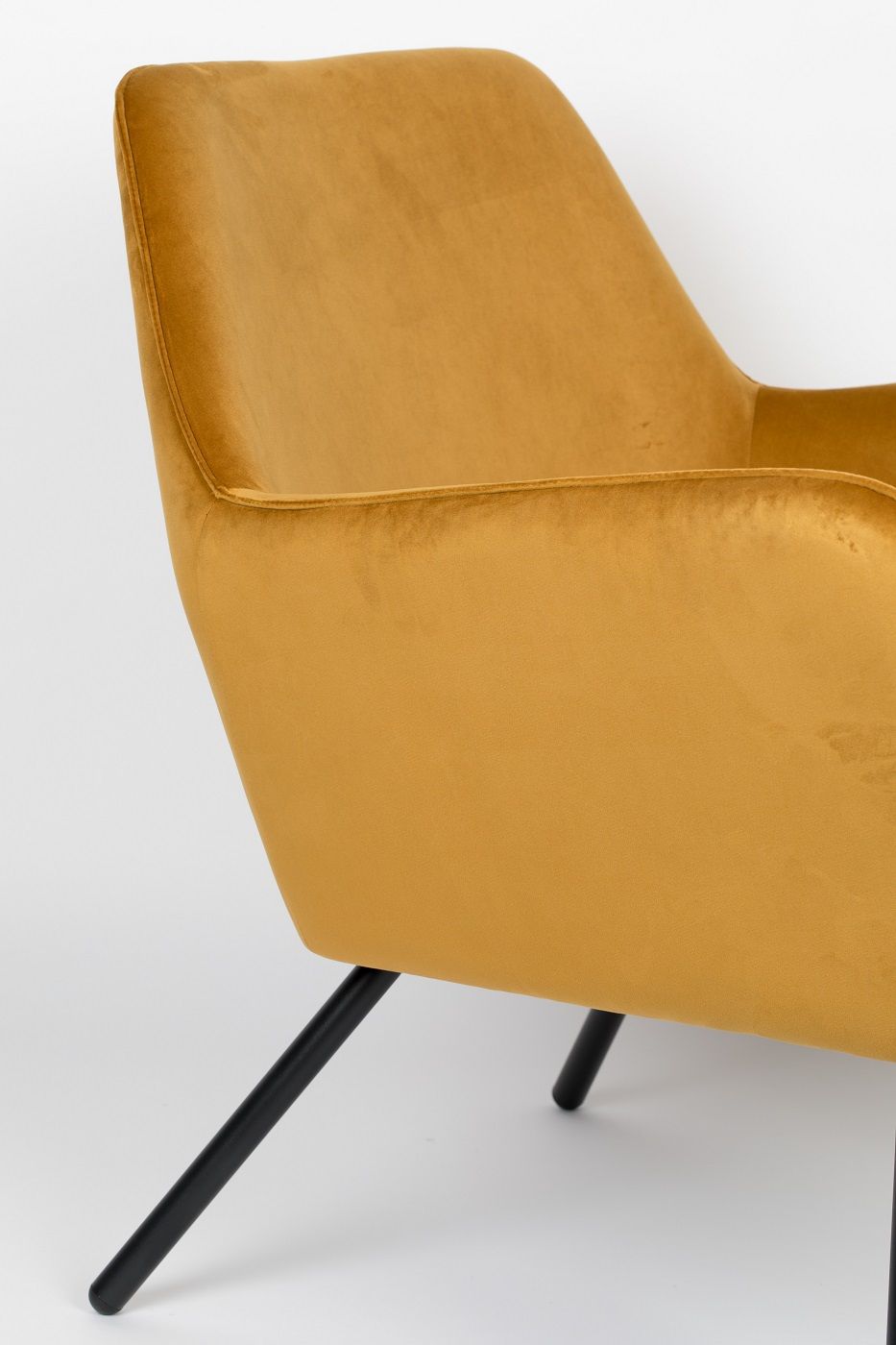 homii Bon Loungestol, Guld Velour - Unoliving.com