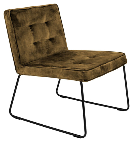 homii Clark Loungestol, Gold/Yellow - Unoliving.com