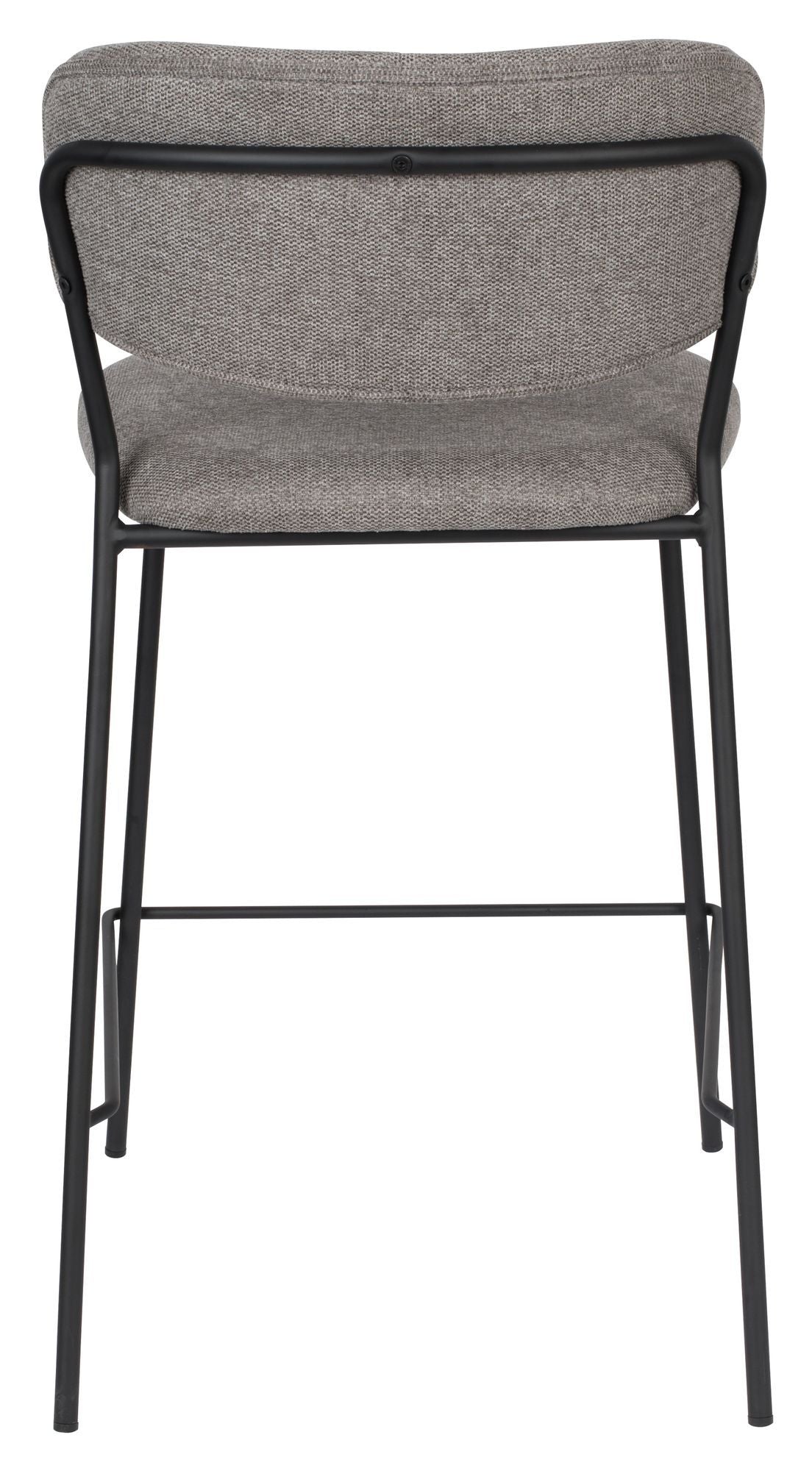 homii Jolien Barstol SH: 65cm, Sort/Grå - Unoliving.com