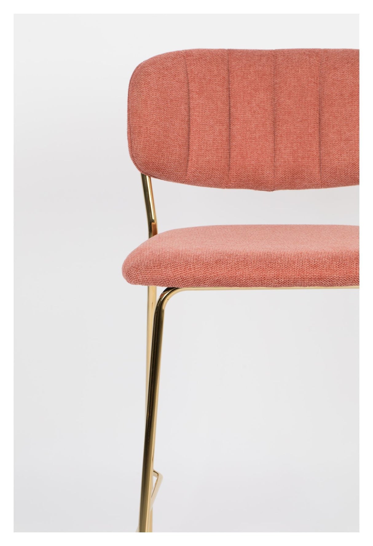 homii Jolien Counterstol, Guld/Pink - Unoliving.com