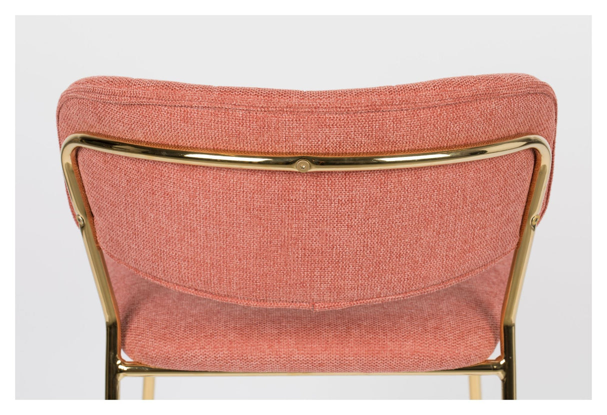 homii Jolien Counterstol, Guld/Pink - Unoliving.com