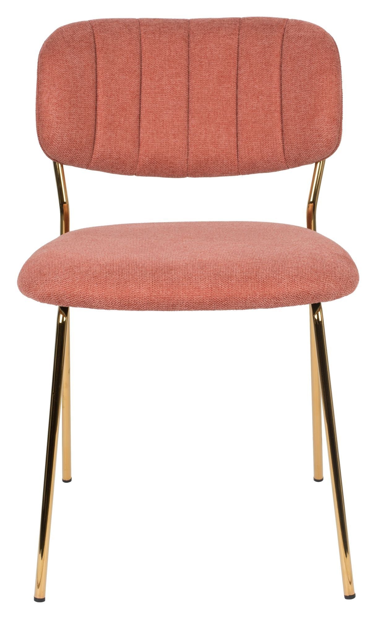 homii Jolien Spisebordsstol, Guld/Pink - Unoliving.com