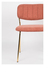 homii Jolien Spisebordsstol, Guld/Pink - Unoliving.com