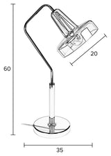 Nixon Bordlampe m. Grøn glasskærm