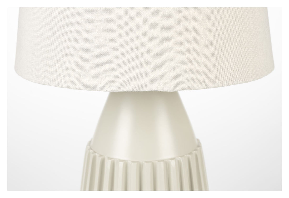 Aysa Bordlampe, Beige alu/Stof - Unoliving.com