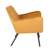 homii Bon Loungestol, Guld Velour - Unoliving.com