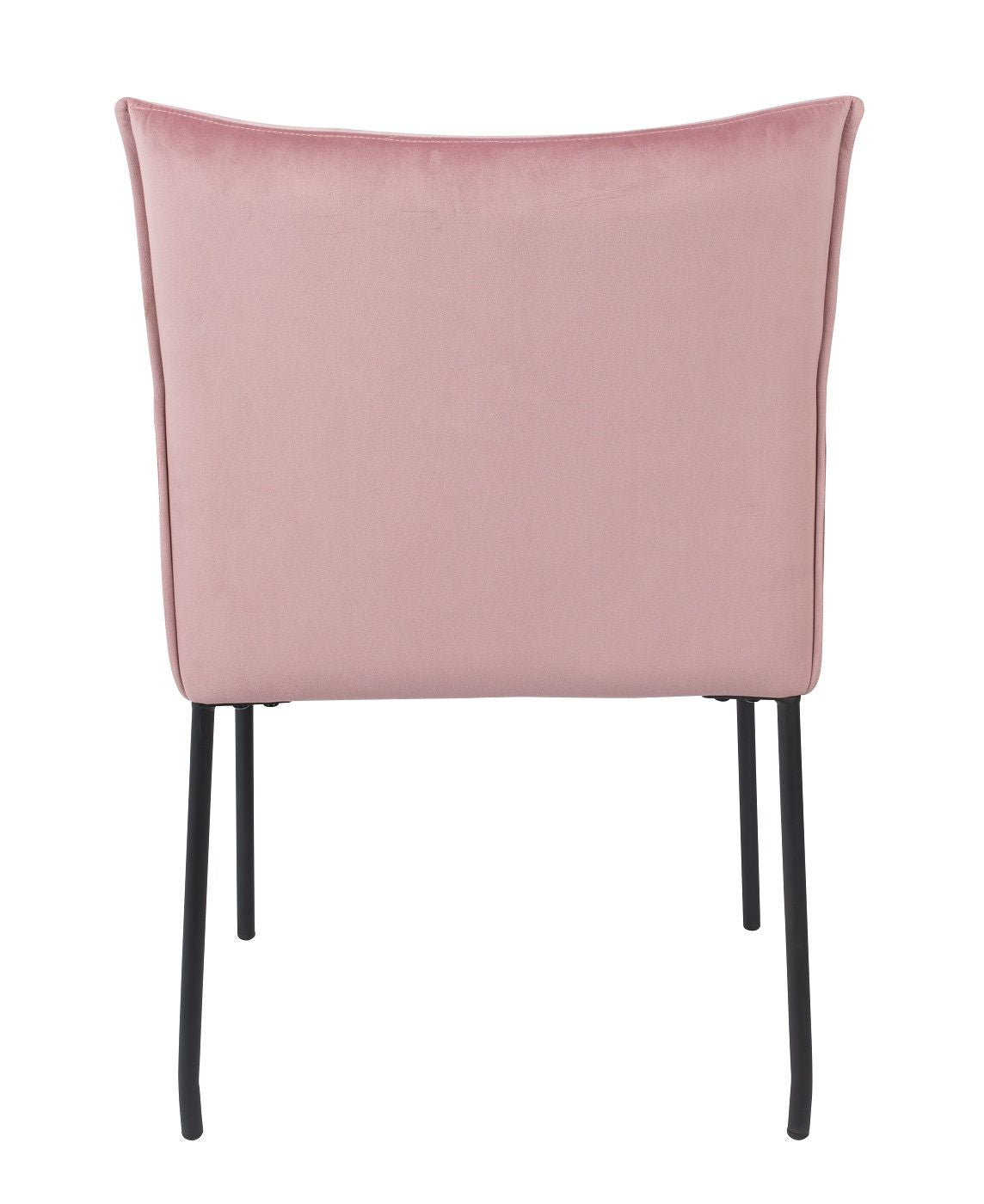 homii Dion Spisebordsstol m. armlæn, Pink Velour - Unoliving.com