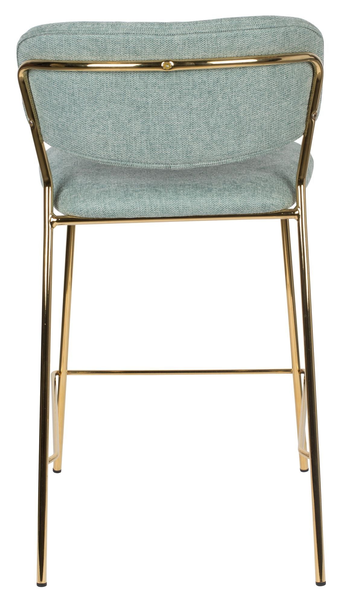 homii Jolien Barstol SH: 65cm, Guld/Lys Grøn - Unoliving.com