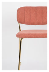 homii Jolien Counterstol, Guld/Pink - Unoliving.com