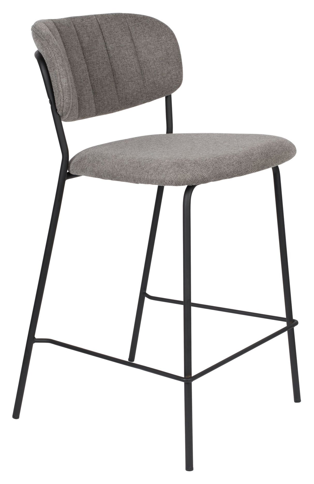 homii Jolien Barstol SH: 65cm, Sort/Grå - Unoliving.com