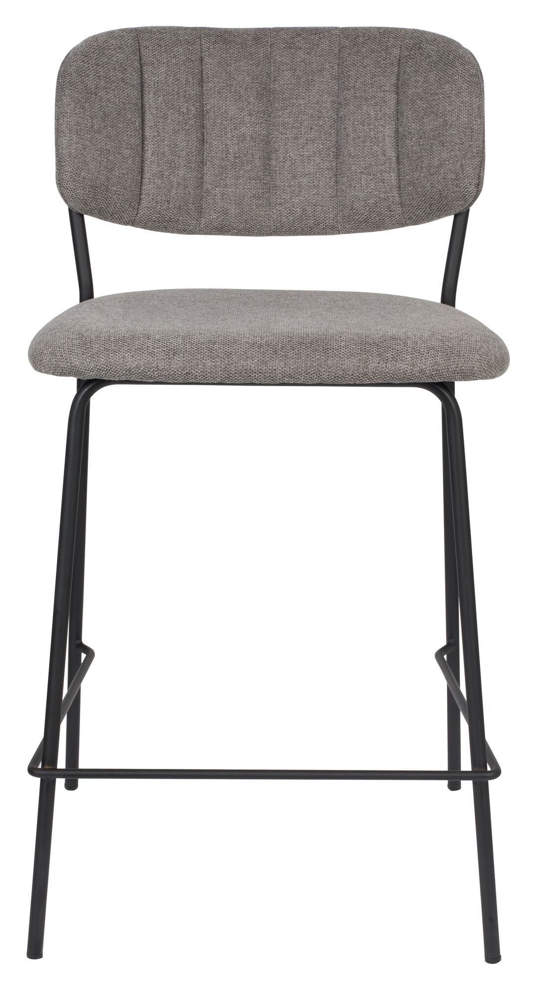 homii Jolien Barstol SH: 65cm, Sort/Grå - Unoliving.com