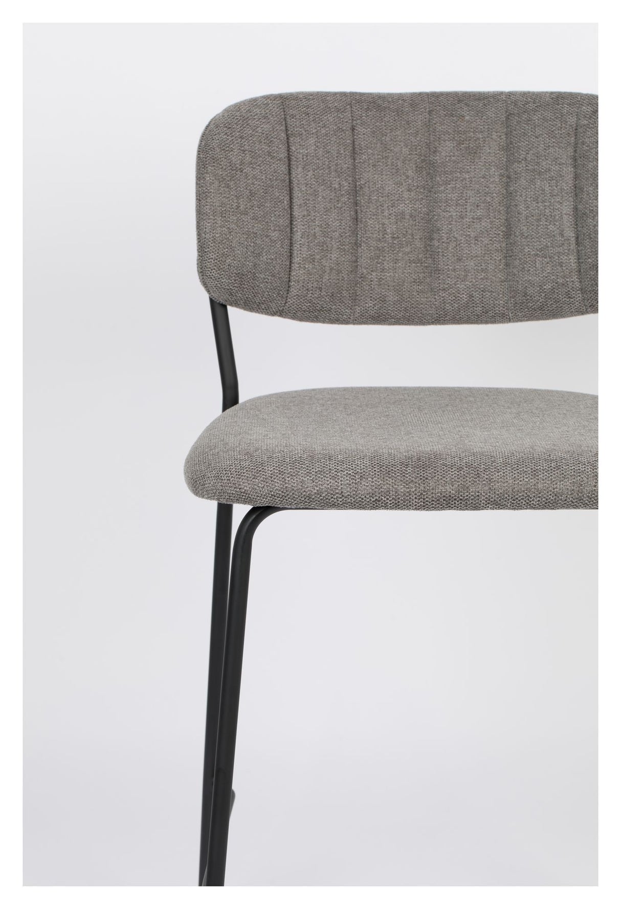 homii Jolien Barstol SH: 65cm, Sort/Grå - Unoliving.com