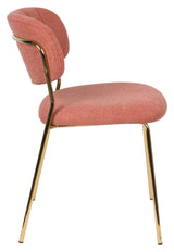 homii Jolien Spisebordsstol, Guld/Pink - Unoliving.com