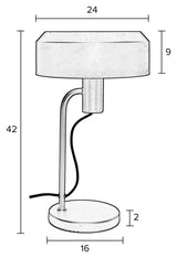 homii Landon Bordlampe, Sort - Unoliving.com