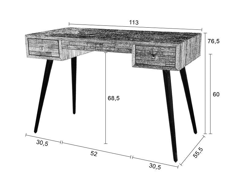 homii Leo Skrivebord m. skuffer - Unoliving.com