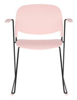 homii Stacks Spisebordsstol m. armlæn, Mat Pink - Unoliving.com