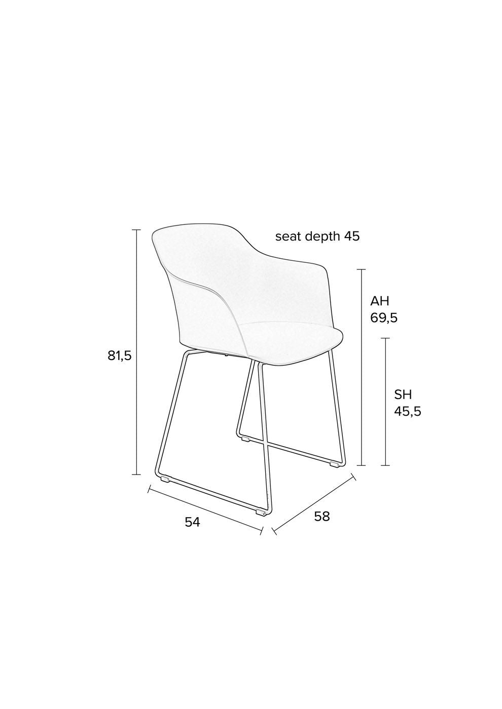 Homii Tango Spisebordsstol - Grøn - Unoliving.com