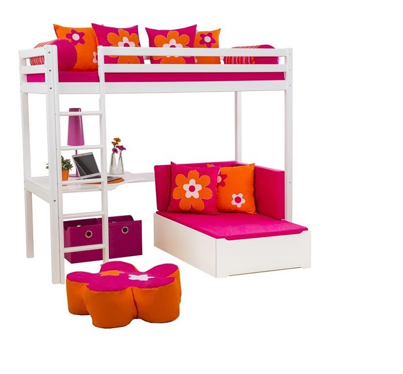 Hoppekids 5-delt madras 80x200 - Pink - Unoliving.com