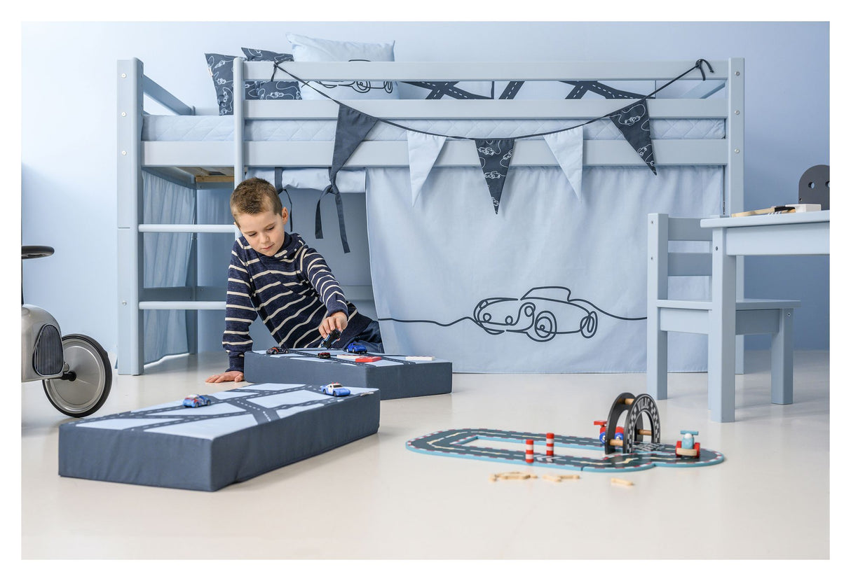 Hoppekids ECO Dream Halvhøj seng 90x200 - Dream Blue - Unoliving.com