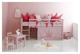 Hoppekids ECO Dream Halvhøj seng 90x200 - Pale Rose - Unoliving.com