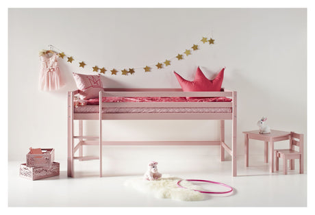 Hoppekids ECO Dream My Color Halvhøj Seng 90x200 - Pale Rose - Unoliving.com